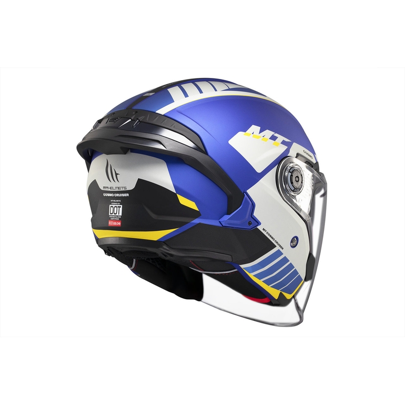 MT Cosmo SV Cruiser casco abierto azul-negro-gris mate