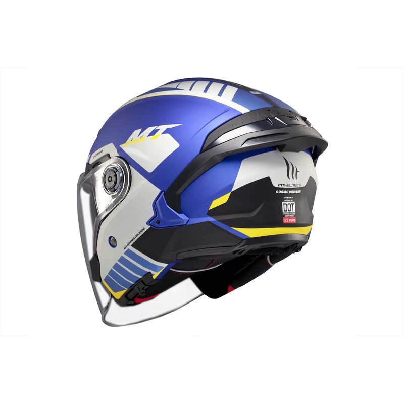 MT Cosmo SV Cruiser casco abierto azul-negro-gris mate