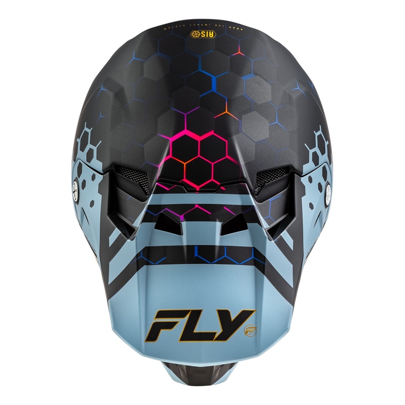 Casco motocross FLY Racing Formula CC Tektonic negro-gris