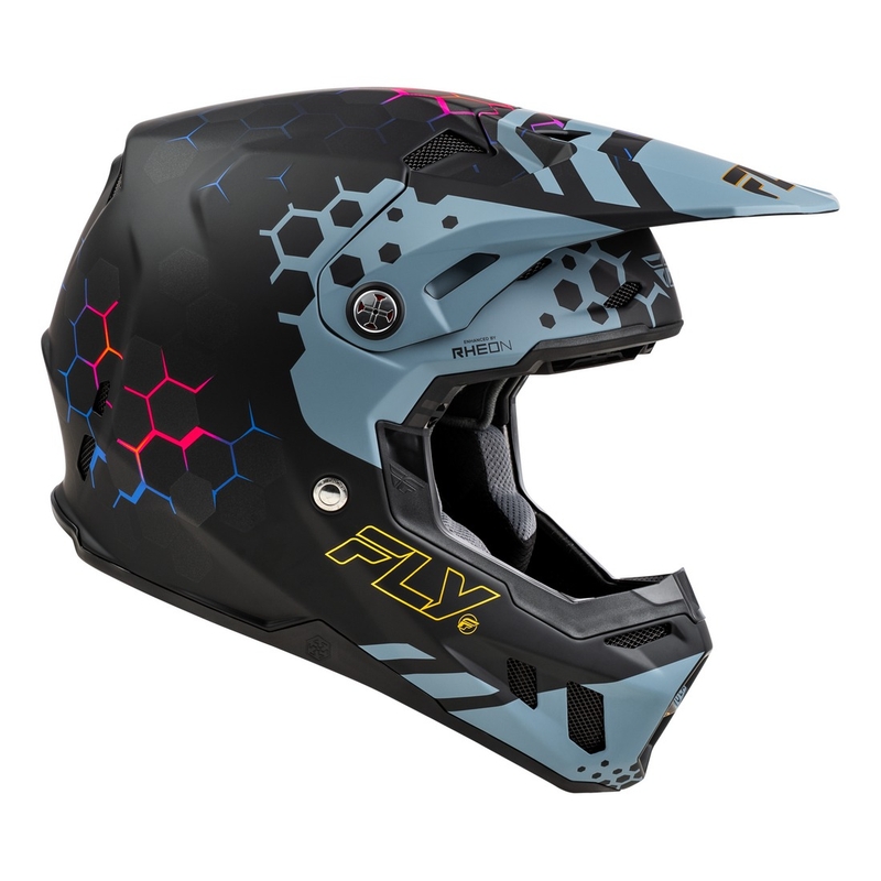 Casco motocross FLY Racing Formula CC Tektonic negro-gris