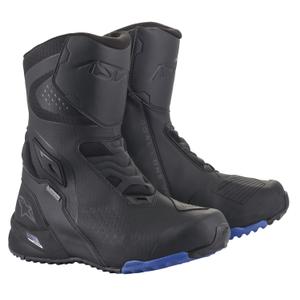 Botas de moto Alpinestars RT-8 GORE-TEX negras y azules