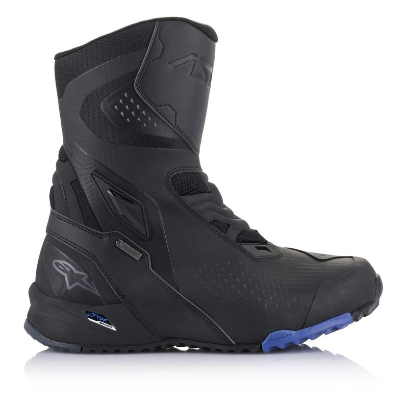 Botas de moto Alpinestars RT-8 GORE-TEX negras y azules