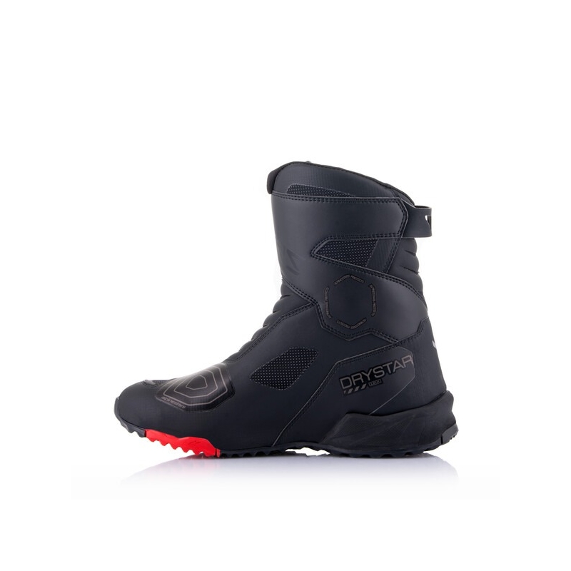 Botas de moto Alpinestars RT-7 DRYSTAR negras y rojas