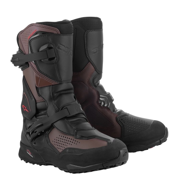 Botas de moto Alpinestars XT-8 GORE-TEX negras y marrones