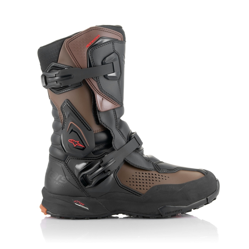 Botas de moto Alpinestars XT-8 GORE-TEX negras y marrones