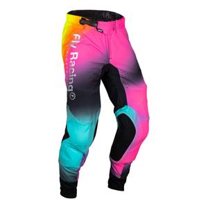Pantalones motocross FLY Racing Lite Le Legacy rosa-azul-negro