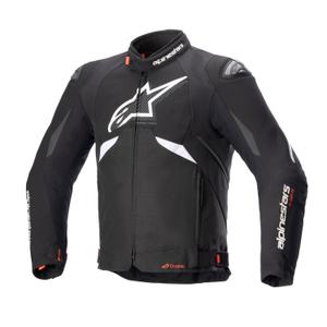 Chaqueta de moto Alpinestars T-GP R 3 DRYSTAR blanca y negra