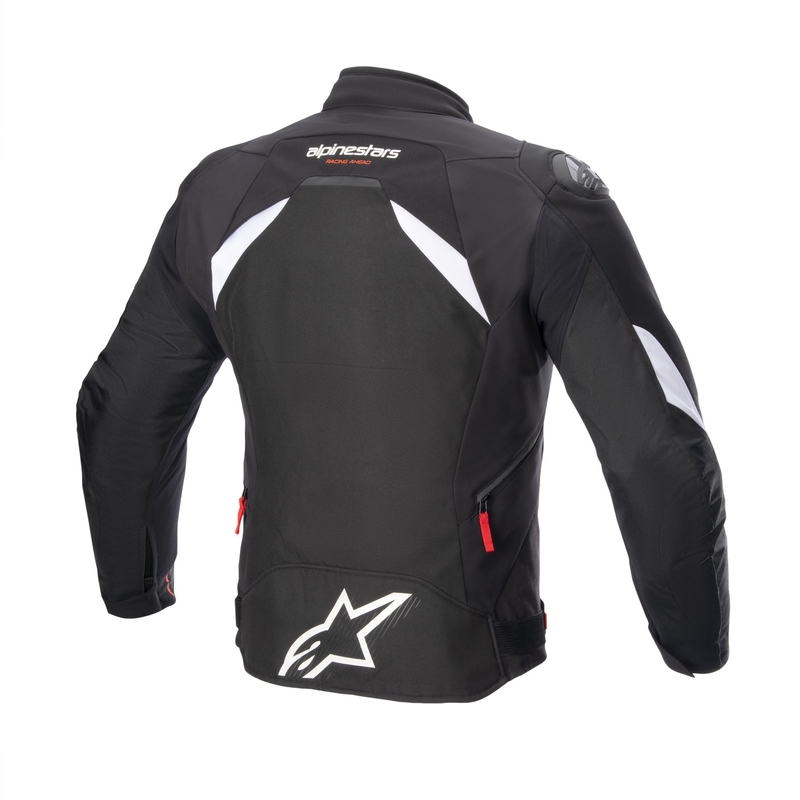 Chaqueta de moto Alpinestars T-GP R 3 DRYSTAR blanca y negra