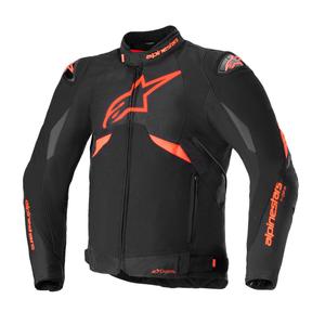 Chaqueta de moto Alpinestars T-GP R 3 DRYSTAR negro-rojo fluo-blanco