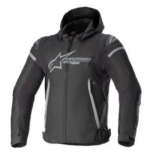 Chaqueta de moto impermeable Alpinestars Zaca Negro-Gris oscuro