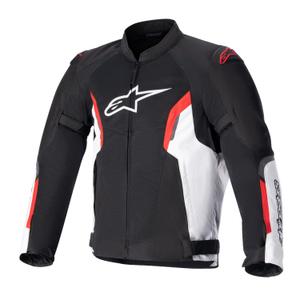 Chaqueta de moto Alpinestars AST AIR TECH-AIR 5 compatible negro-blanco-rojo fluo