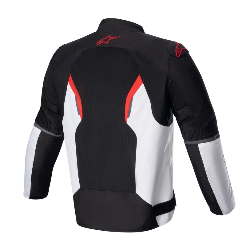 Chaqueta de moto Alpinestars AST AIR TECH-AIR 5 compatible negro-blanco-rojo fluo