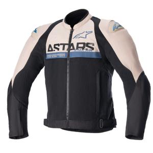 Chaqueta de moto Alpinestars SMX Air marrón claro-negro-azul