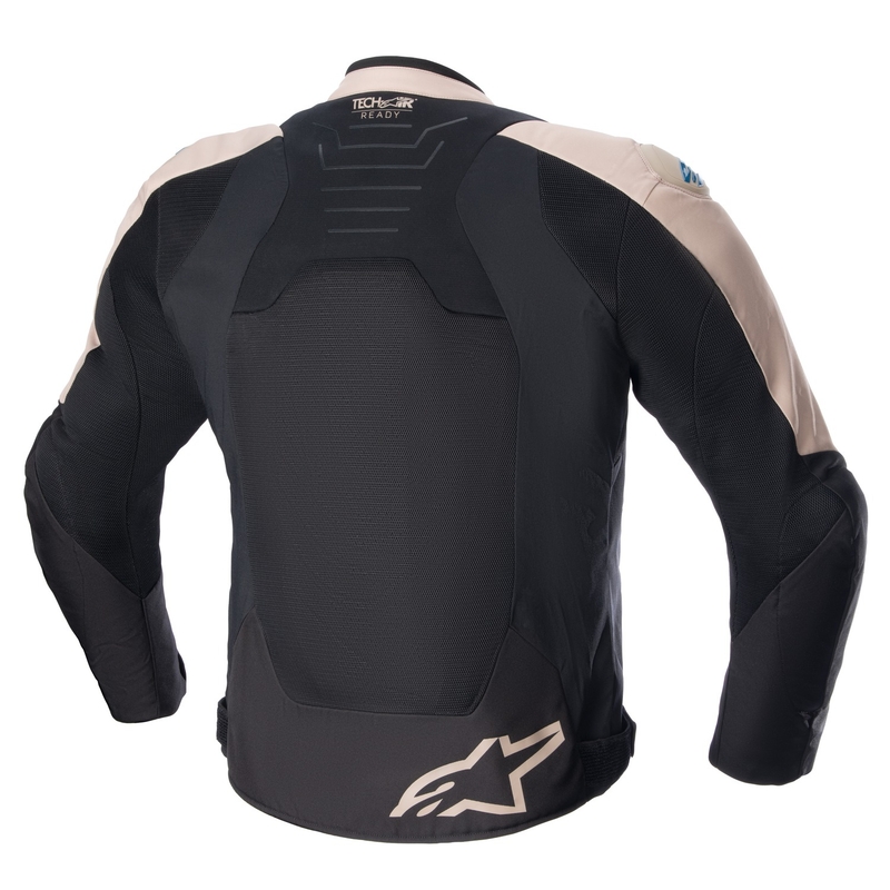 Chaqueta de moto Alpinestars SMX Air marrón claro-negro-azul