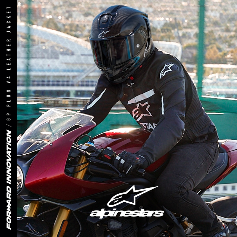 Chaqueta de moto Alpinestars GP PLUS 4 blanca y negra