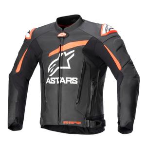 Chaqueta de moto Alpinestars GP PLUS 4 negro-rojo fluo-blanco