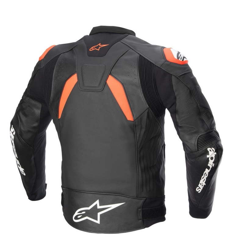 Chaqueta de moto Alpinestars GP PLUS 4 negro-rojo fluo-blanco