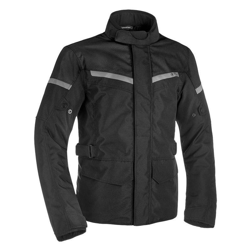 Chaqueta de moto Oxford Spartan Long WP Negra