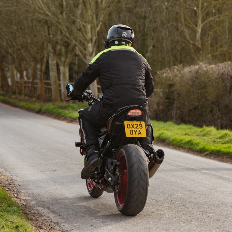 Chaqueta de moto Oxford Spartan Long WP Negra