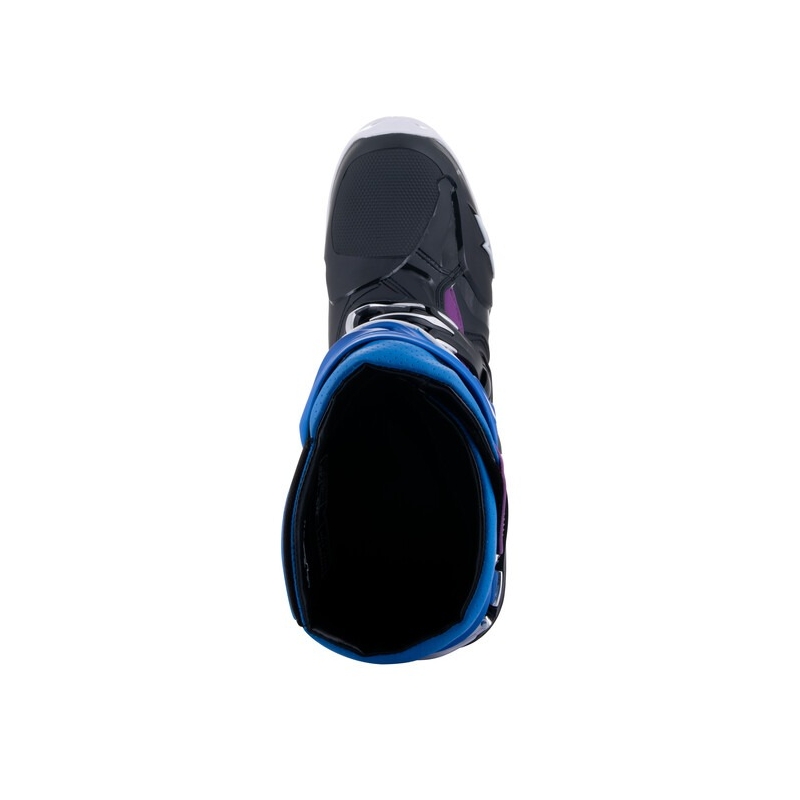 Botas de moto Alpinestars Tech 10 Supervented Perforadas Azul-Morado-Rosa-Blanco-Gris-Negro