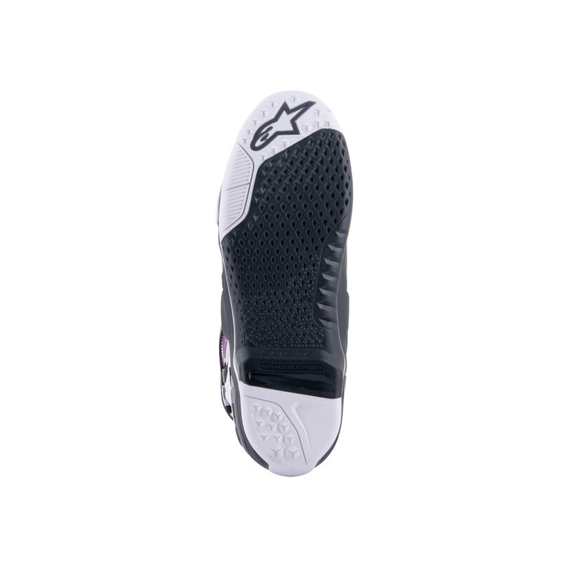 Botas de moto Alpinestars Tech 10 Supervented Perforadas Azul-Morado-Rosa-Blanco-Gris-Negro