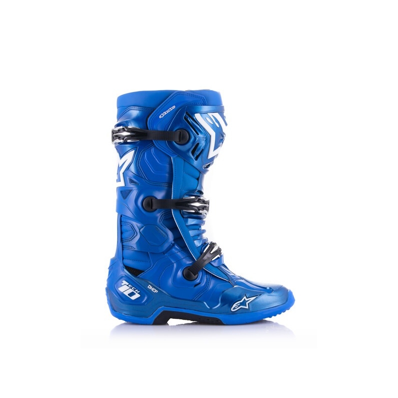 Botas de moto Alpinestars Tech 10 azul-negro-blanco
