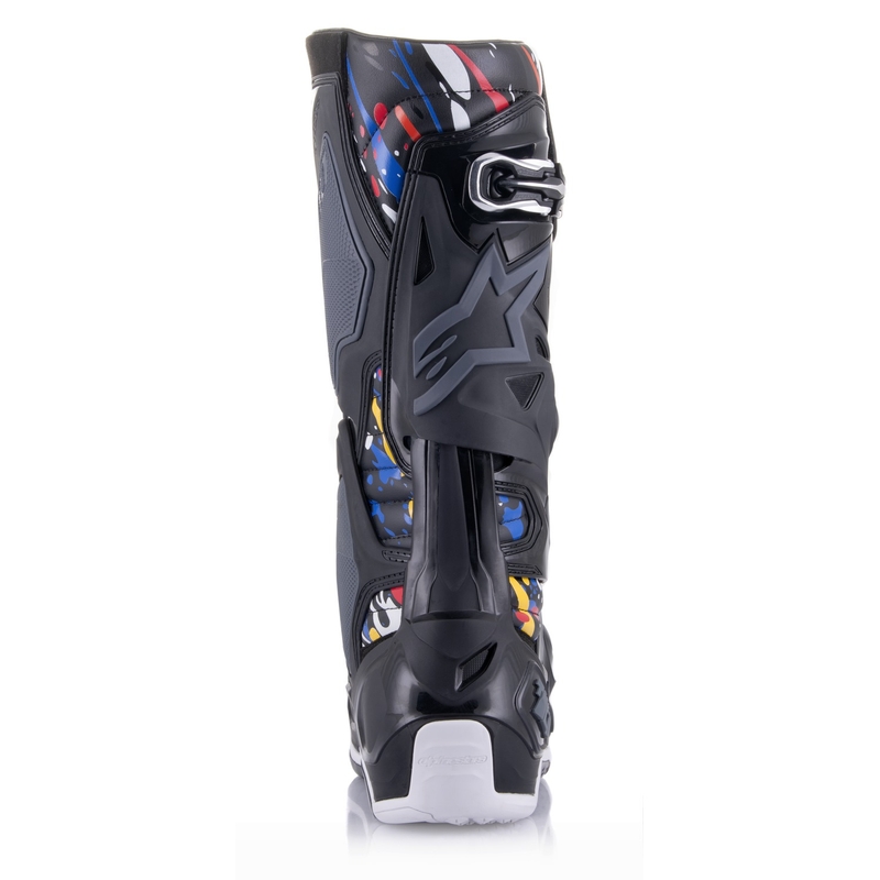Botas de moto Alpinestars Tech 10 Limited Edition Renen Negro-Gris-Blanco-Multicolor