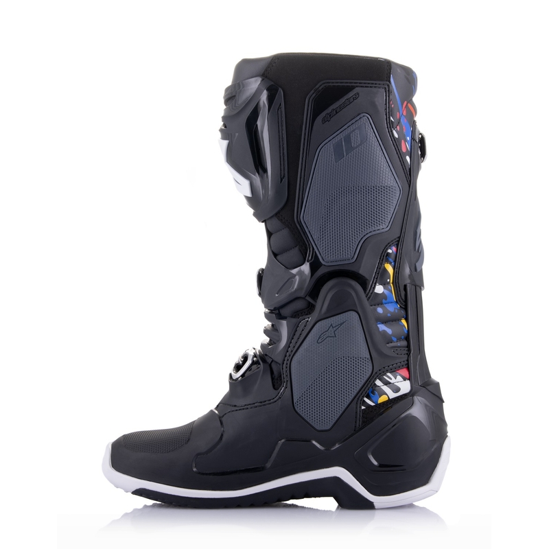 Botas de moto Alpinestars Tech 10 Limited Edition Renen Negro-Gris-Blanco-Multicolor