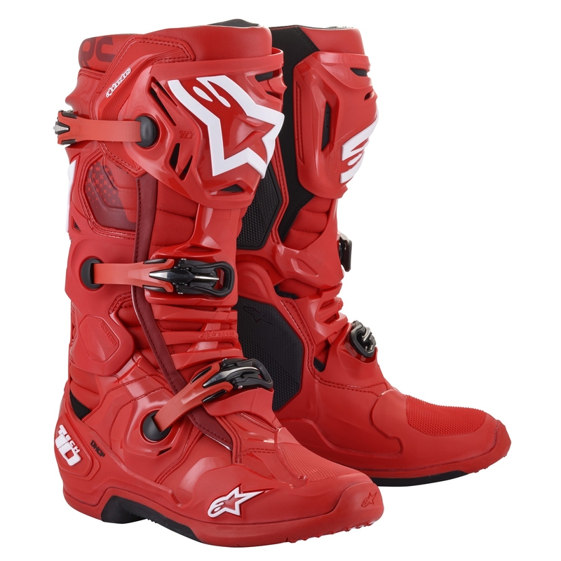 Botas de moto Alpinestars Tech 10 rojas