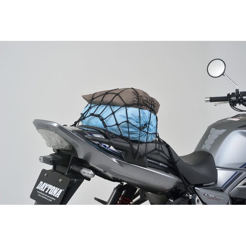 Red flexible para equipaje de moto con ganchos de plástico Daytona 30 x 30 cm negro