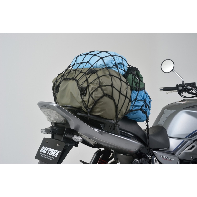 Red flexible para equipaje de moto con ganchos de plástico Daytona 50 x 50 cm negro
