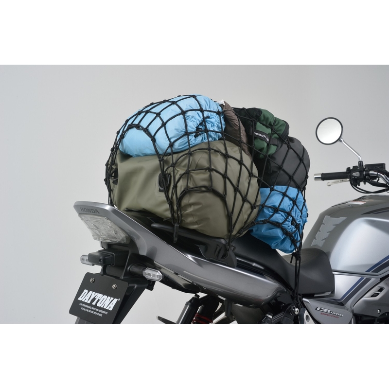 Red flexible para equipaje de moto con ganchos de plástico Daytona 60 x 60 cm negro