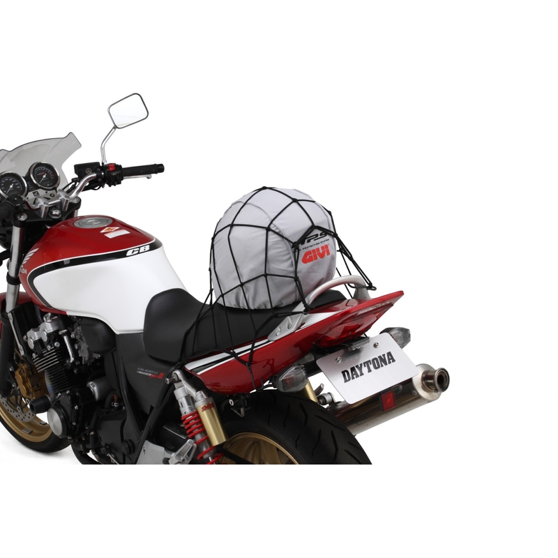 Red portaequipajes flexible para moto con ganchos metálicos Daytona 40 x 40 cm negro