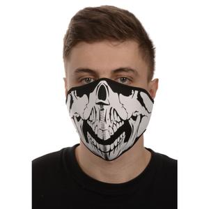 Máscara facial Emerze Skull en blanco y negro