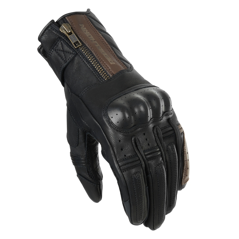 Guantes de moto Rebelhorn Hunter Negros y Marrones liquidación