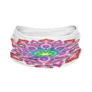 Calentador de cuello multifuncional nanosilver® Mandala blanco
