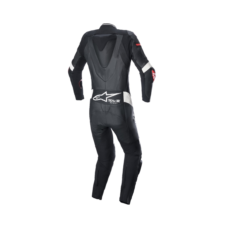 Mono de cuero Alpinestars de una pieza para mujer Alpinestars STELLA GP PLUS 2 Negro-Blanco-Rojo Flúo
