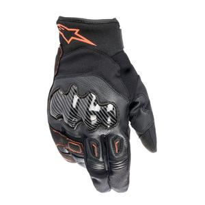 Guantes de moto Alpinestars SMX-1 Drystar negro-rojo fluo