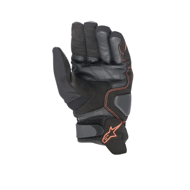 Guantes de moto Alpinestars SMX-1 Drystar negro-rojo fluo