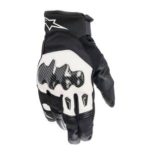 Guantes de moto Alpinestars SMX-1 Drystar blancos y negros