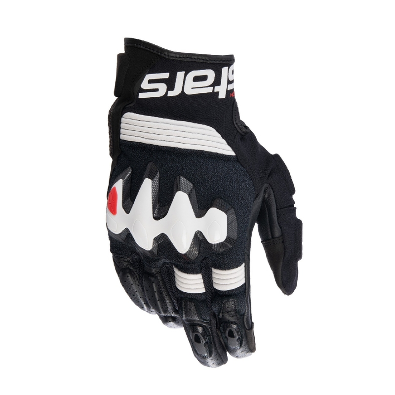 Guantes de moto Alpinestars Halo blanco y negro