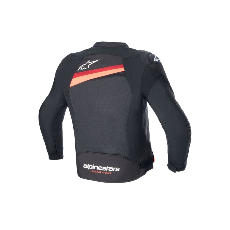 Chaqueta de moto Alpinestars T-GP PLUS R 4 Airflow negro-rojo fluo