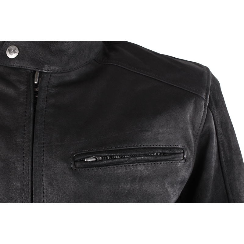 Chaqueta de moto RSA Daytona Negro mate - calidad II liquidación - II. calidad