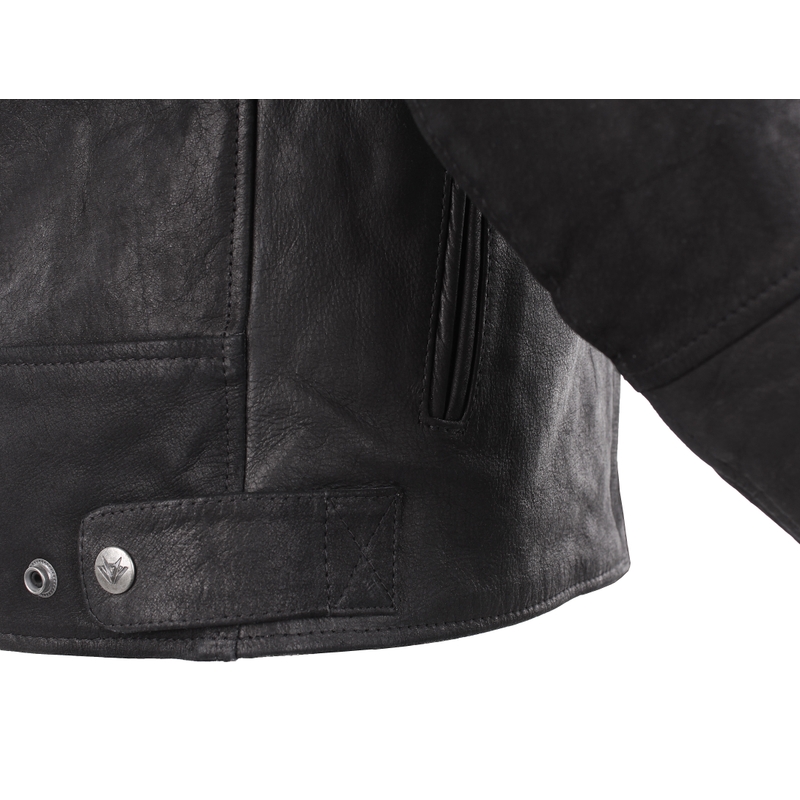 Chaqueta de moto RSA Daytona Negro mate - calidad II liquidación - II. calidad