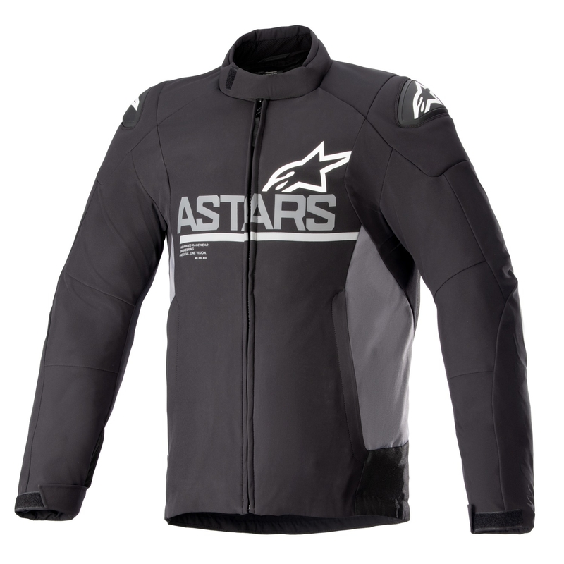 Chaqueta de moto impermeable Alpinestars SMX Negro-Gris oscuro