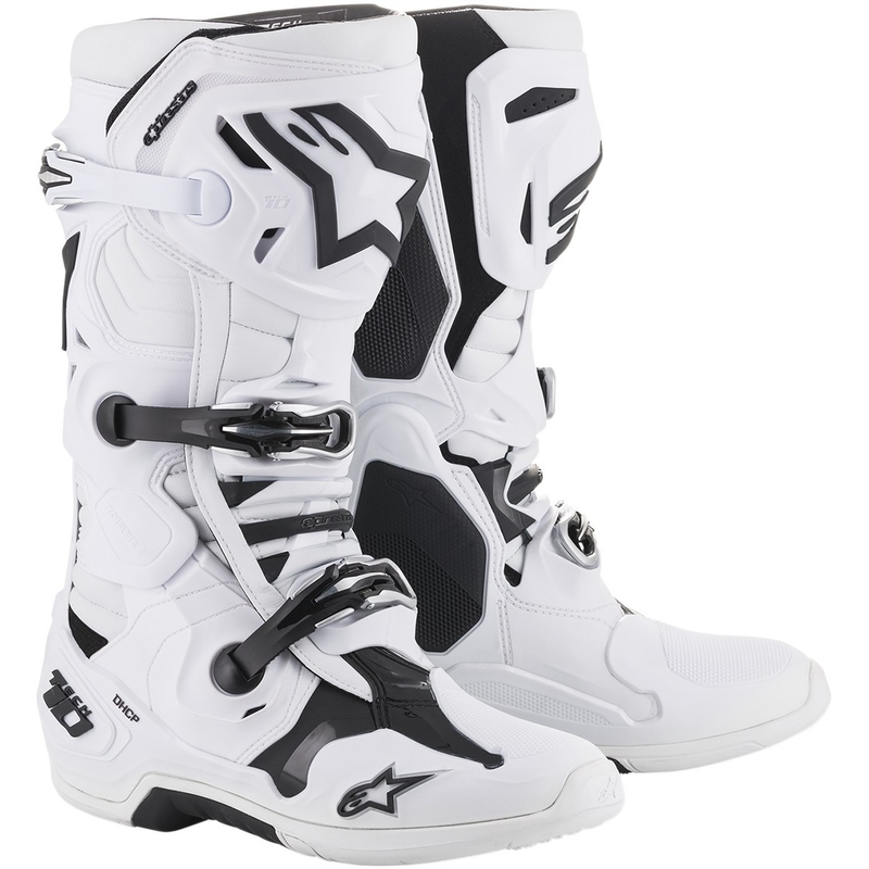 Botas moto Alpinestars Tech 10 blancas - calidad II liquidación