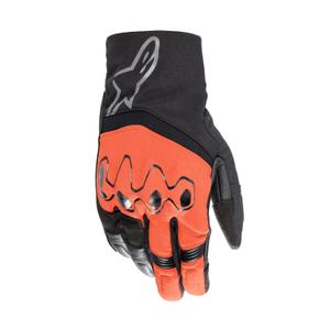 Guantes de moto Alpinestars Hyde XT Drystar rojo fluo y negro