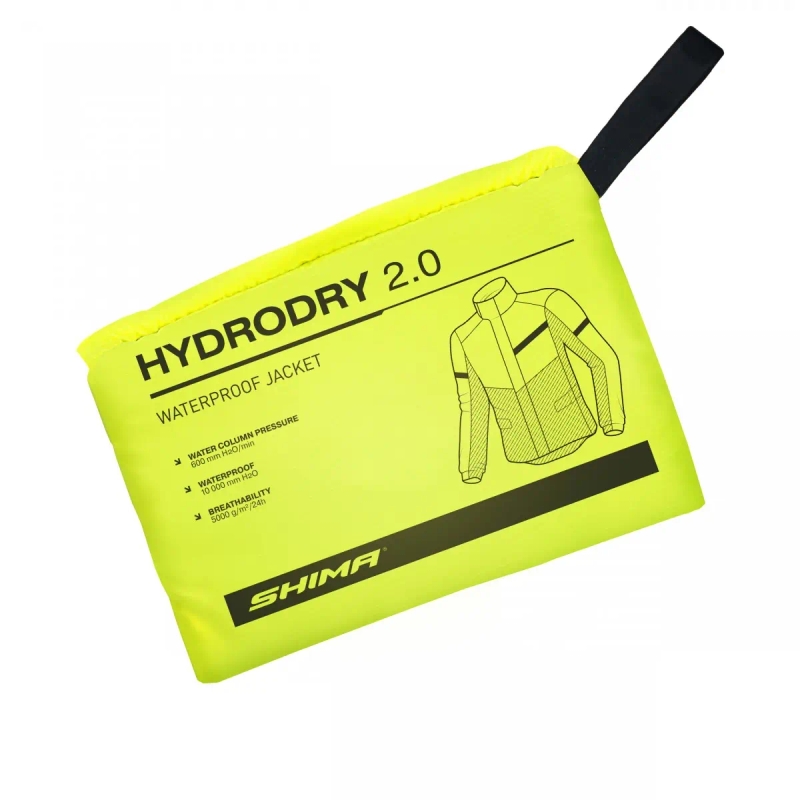 Chaqueta impermeable Shima Hydrodry 2.0 negro-amarillo fluo