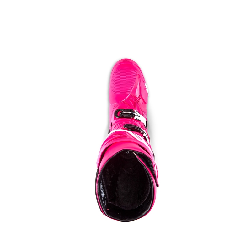 Botas de moto Alpinestars Tech 10 rosa-negro-blanco