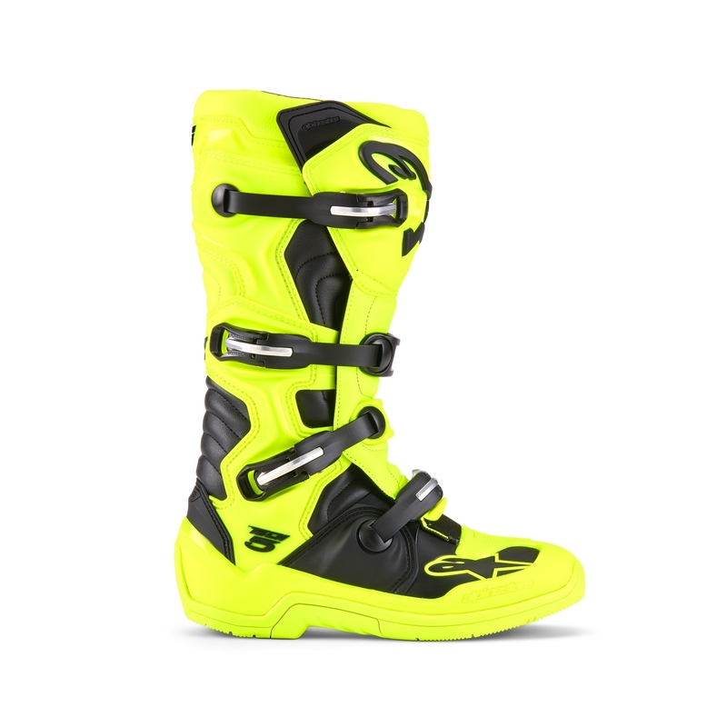 Botas de moto Alpinestars Tech 5 amarillo flúor-negro